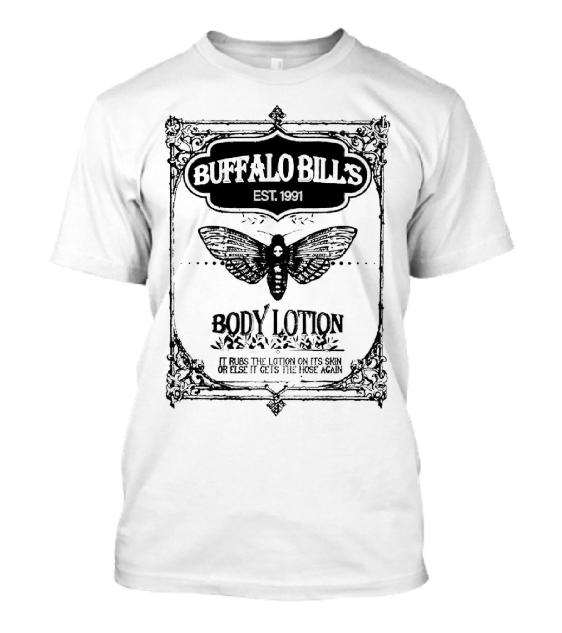Buffalo Bill's Body Lotion Horror Movie 1991 Scary Movies T-Shirt
