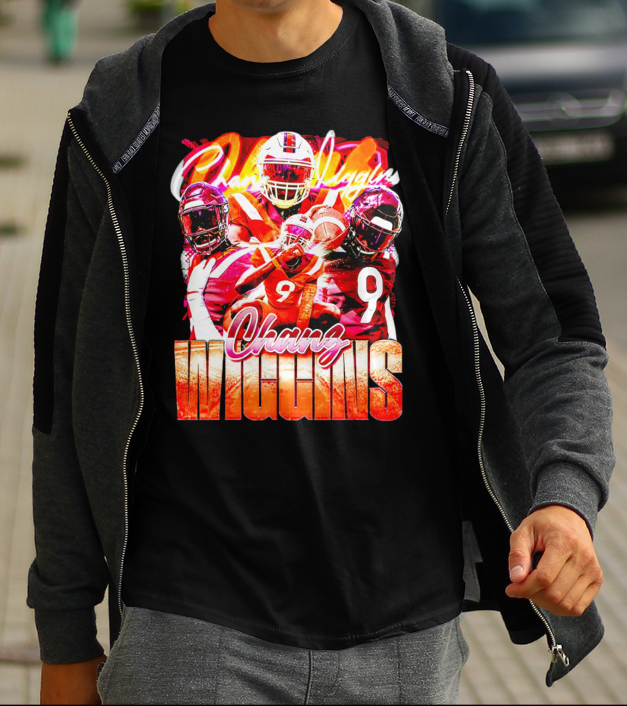 Chanz Wiggins Virginia Tech Hokies Football Vintage T-Shirt