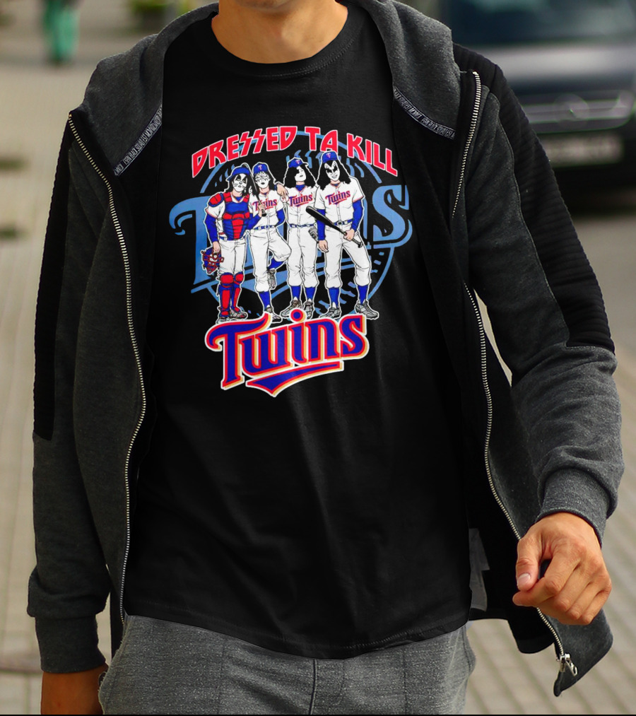 MLB X Minnesota Twins Dressed To Kill Twins Players In Iconic Makeup And Costumes T-Shirt