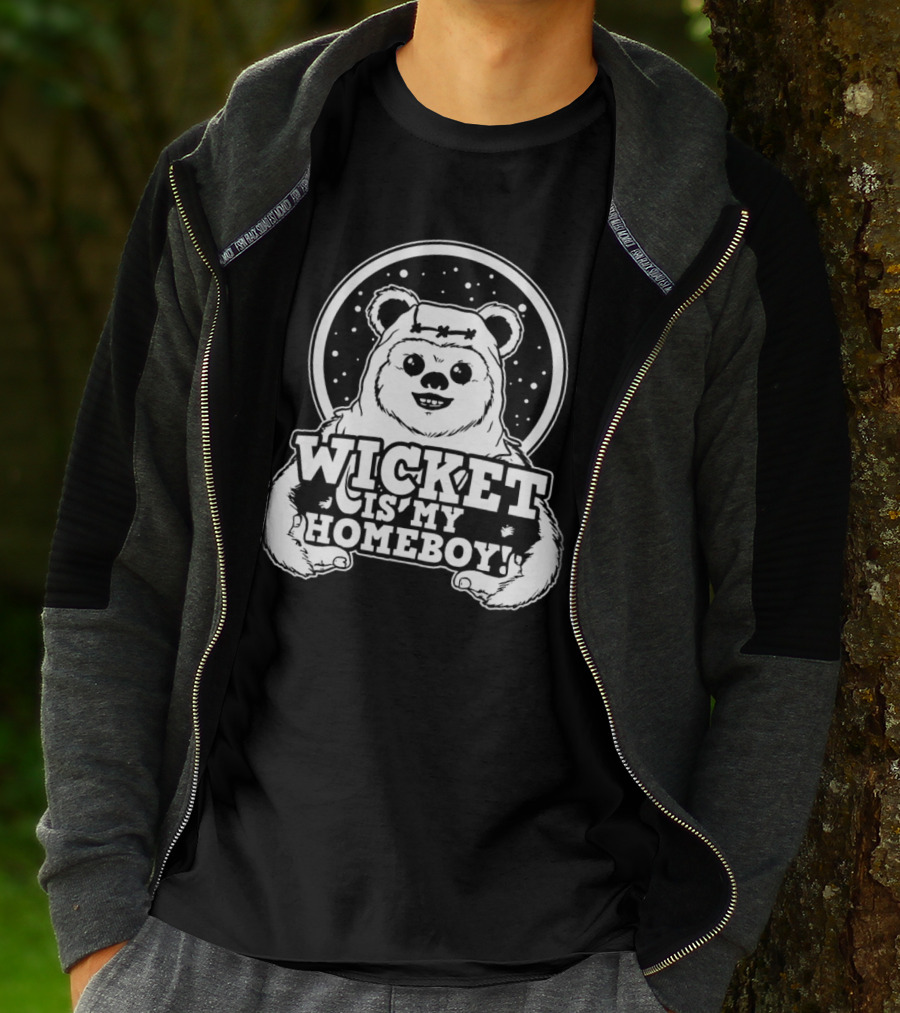 Wicket Is My Homeboy Space Bear T-Shirt