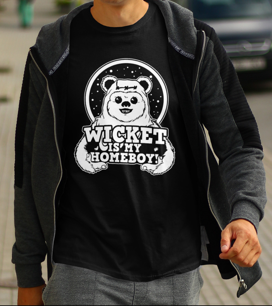 Wicket Is My Homeboy Space Bear T-Shirt
