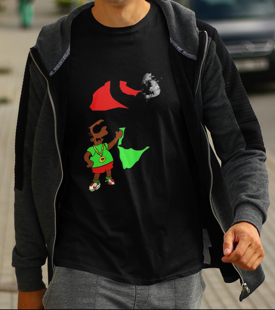 Mandela Bart Simpsons The Dude's My Hero Africa T-Shirt