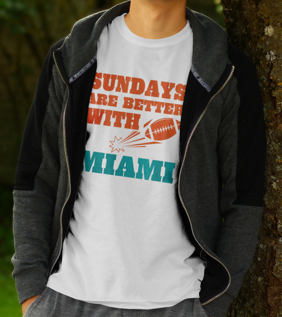 Sundays Are Better With Miami Football T-Shirt