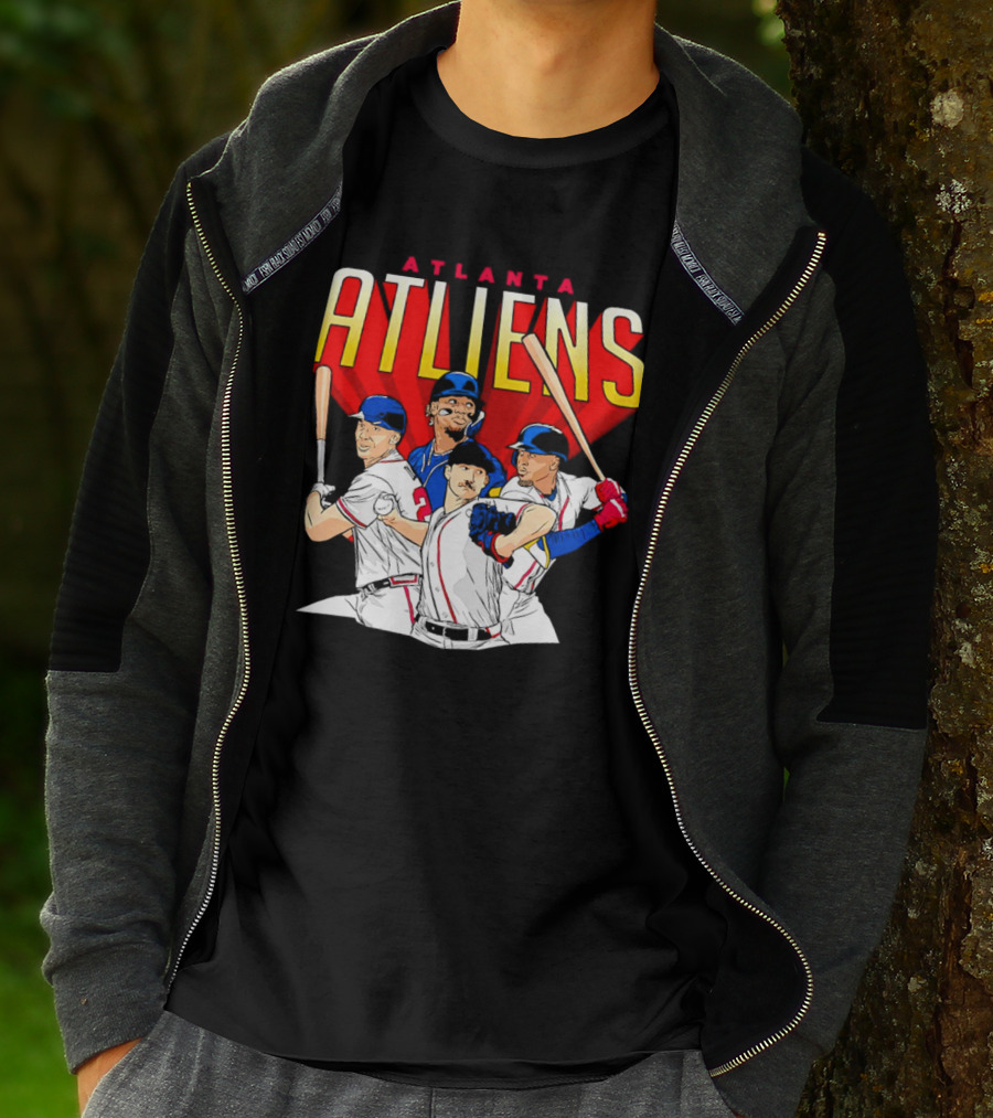 Atlanta ATLiens Braves Players Baseball Fan T-Shirt