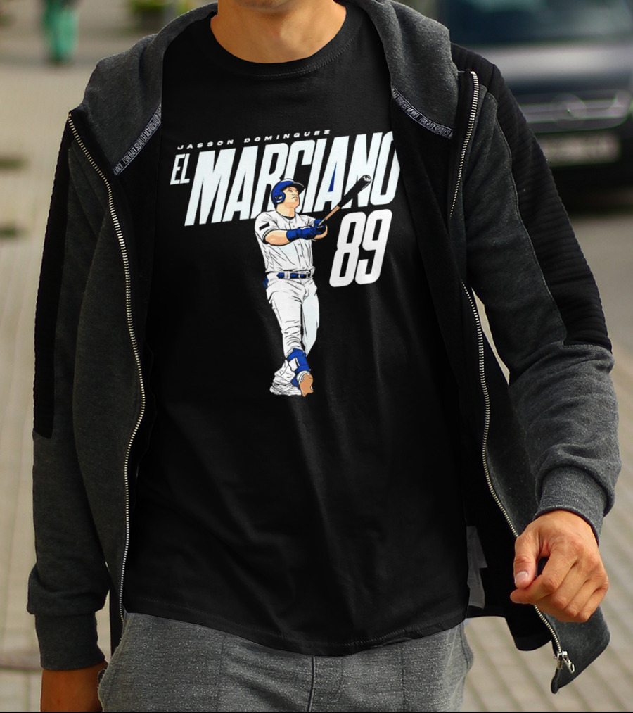 Jasson Domínguez El Marciano 89 New York Yankees Baseball Player T-Shirt