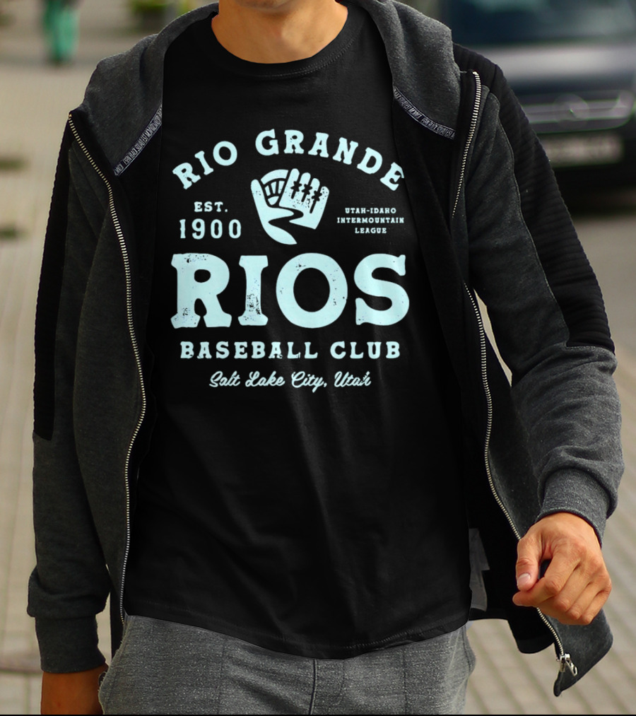 Rio Grande Rios Baseball Club Est. 1900 Utah-Idaho Intermountain League Salt Lake City Utah T-Shirt