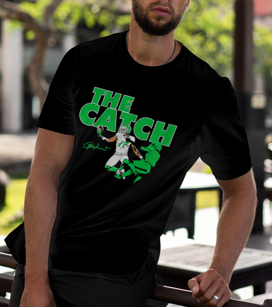 The Catch Garrett Wilson New York Jets Signature GW 17 T-Shirt