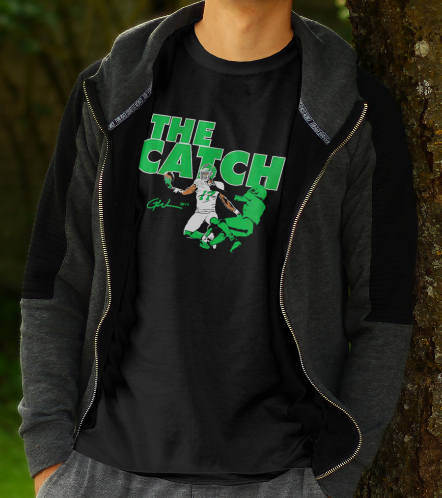The Catch Garrett Wilson New York Jets Signature GW 17 T-Shirt