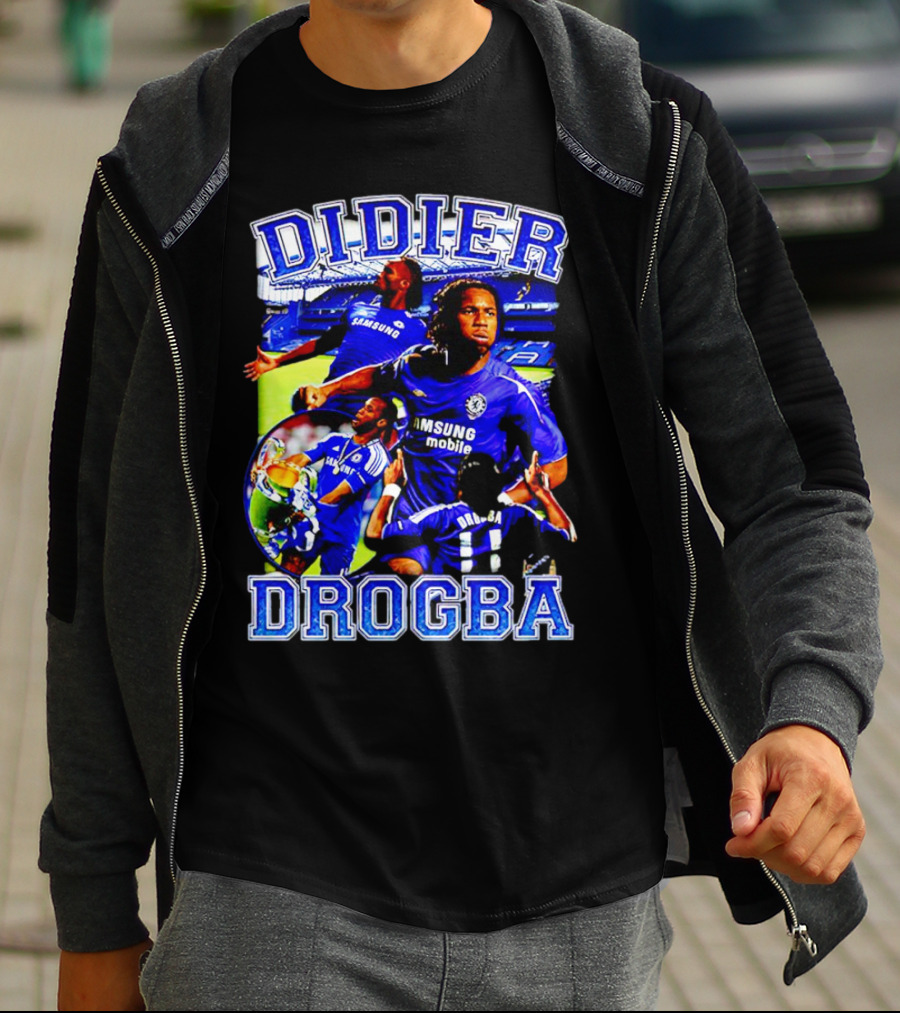 Didier Drogba Chelsea Samsung Mobile Victory T-Shirt