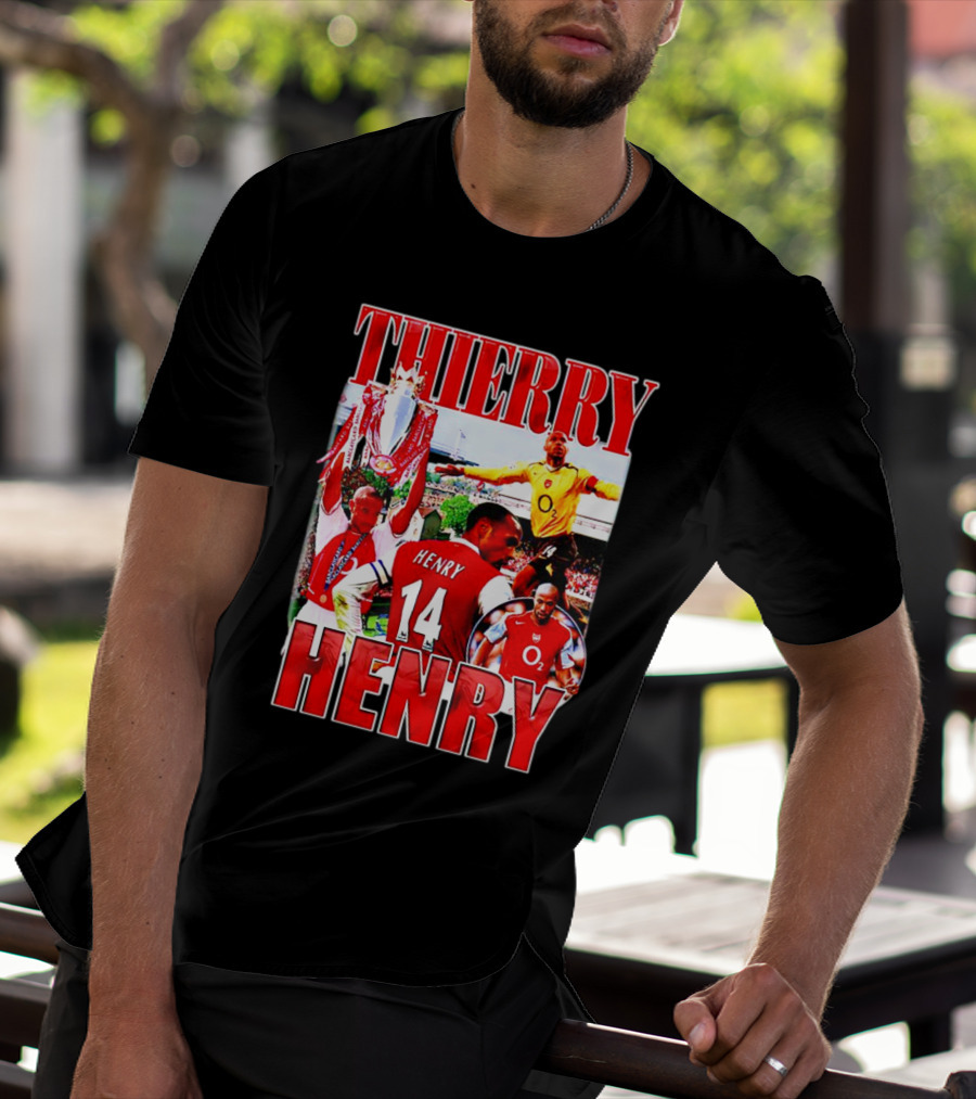 Thierry Henry Arsenal 14 Legend Iconic Moments T-Shirt