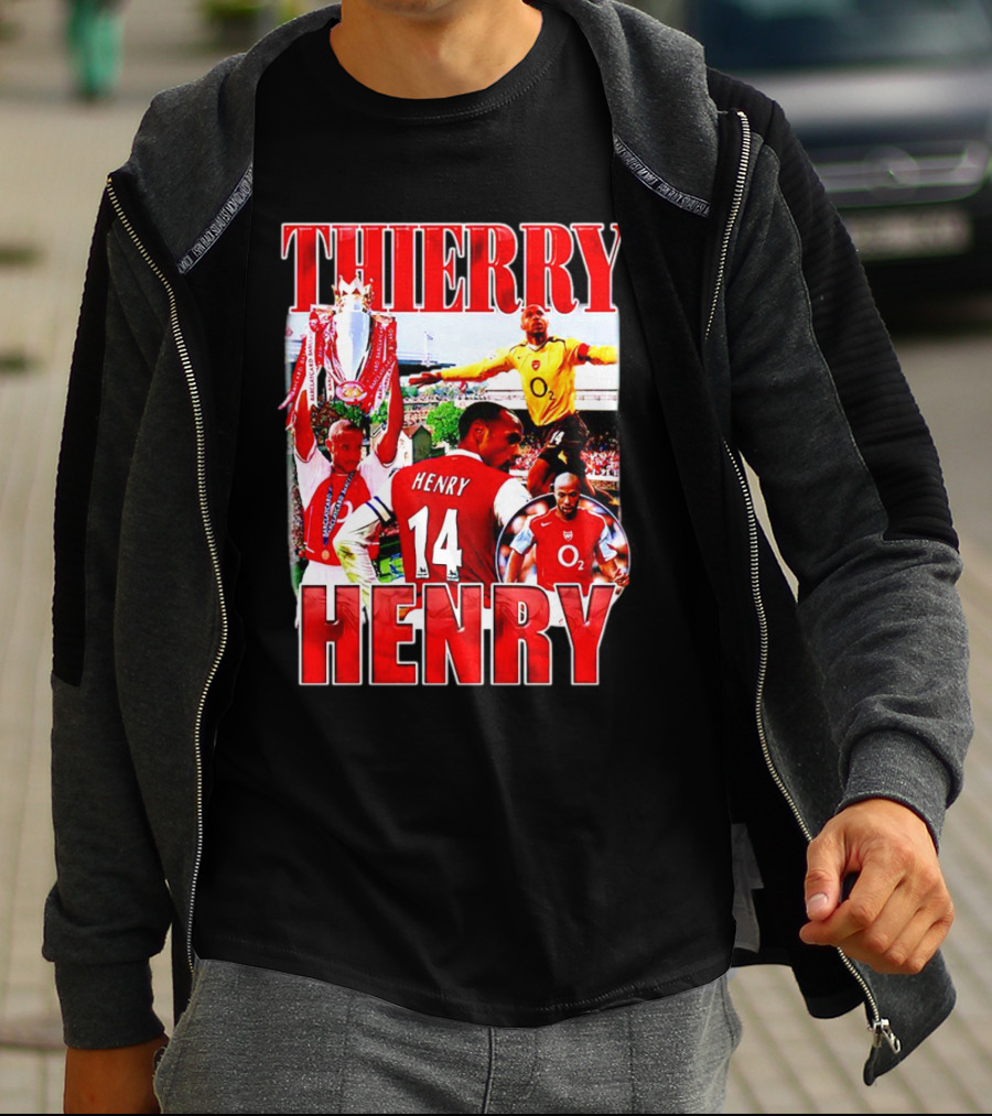 Thierry Henry Arsenal 14 Legend Iconic Moments T-Shirt