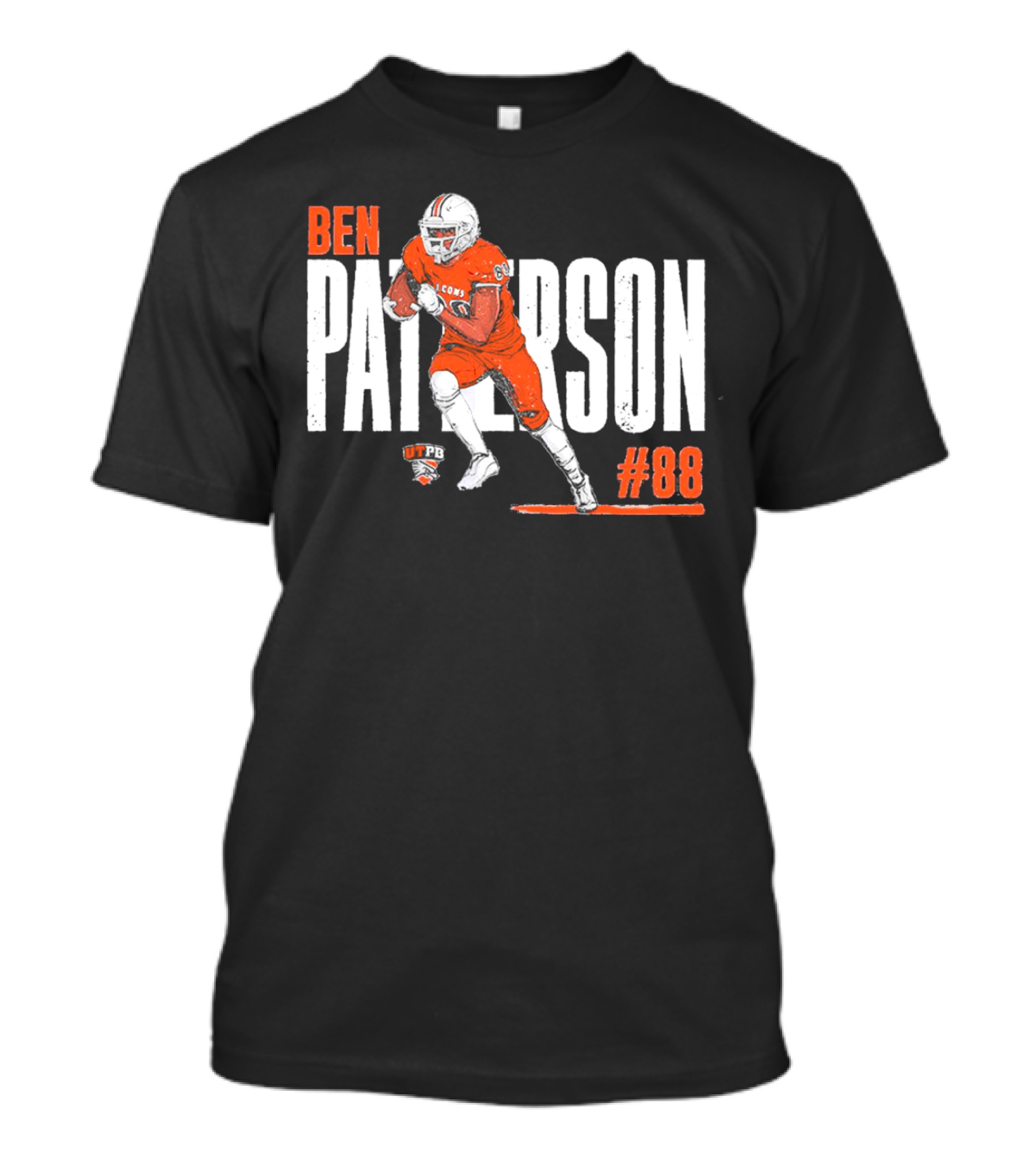 Ben Patterson UTPB Falcons #88 NCAA Football T-Shirt