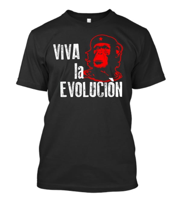 Viva La Evolucion Che Guevara Monkey Red Star T-Shirt