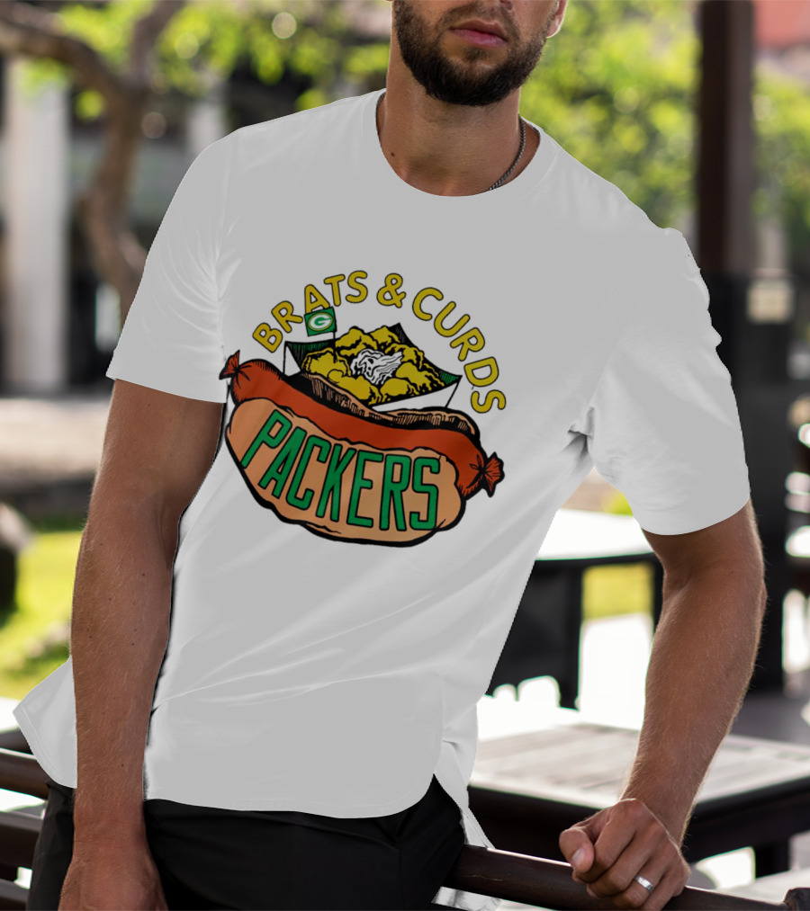 Packers Brats And Curds Football Fan Delight T-Shirt