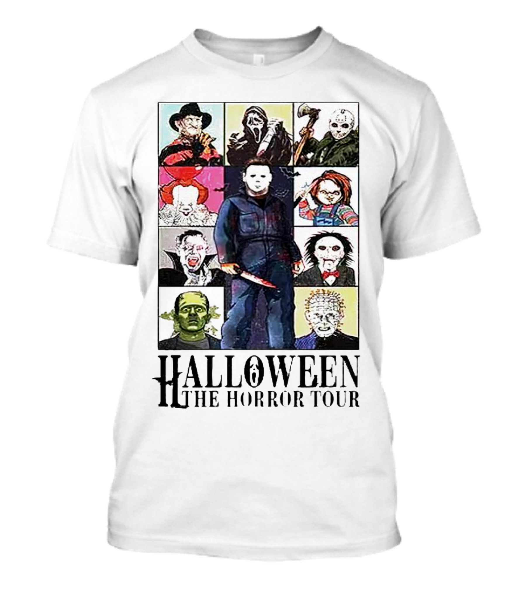 Halloween Horror Movie Characters The Horror Tour T-Shirt