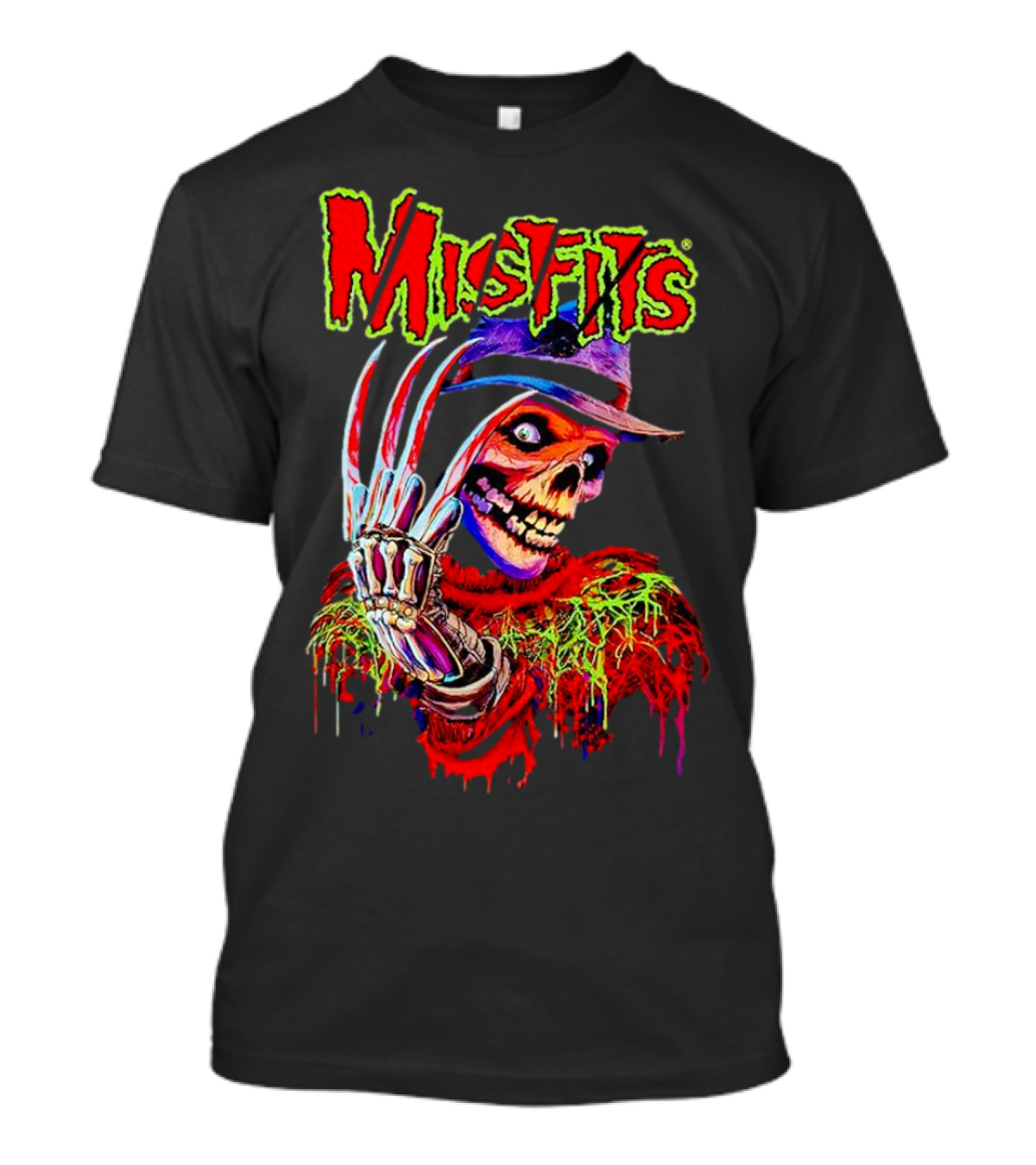 Misfits Skull Halloween Freddy Krueger Inspired T-Shirt