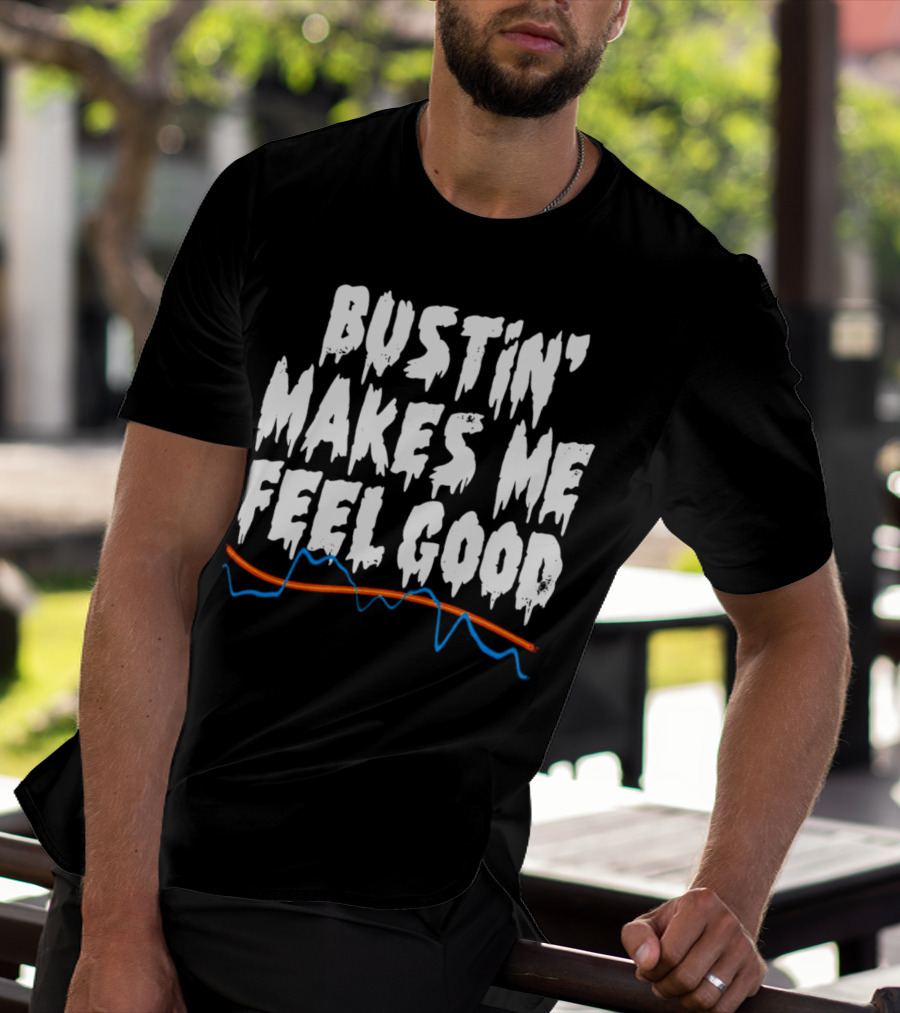Bustin' Makes Me Feel Good Ghostbusters Electro Wave T-Shirt