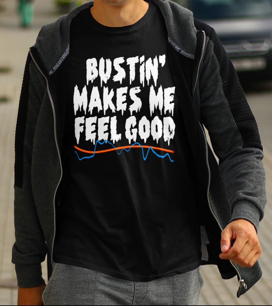 Bustin' Makes Me Feel Good Ghostbusters Electro Wave T-Shirt