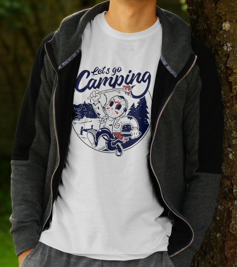 Let's Go Camping With Jason Voorhees Halloween T-Shirt