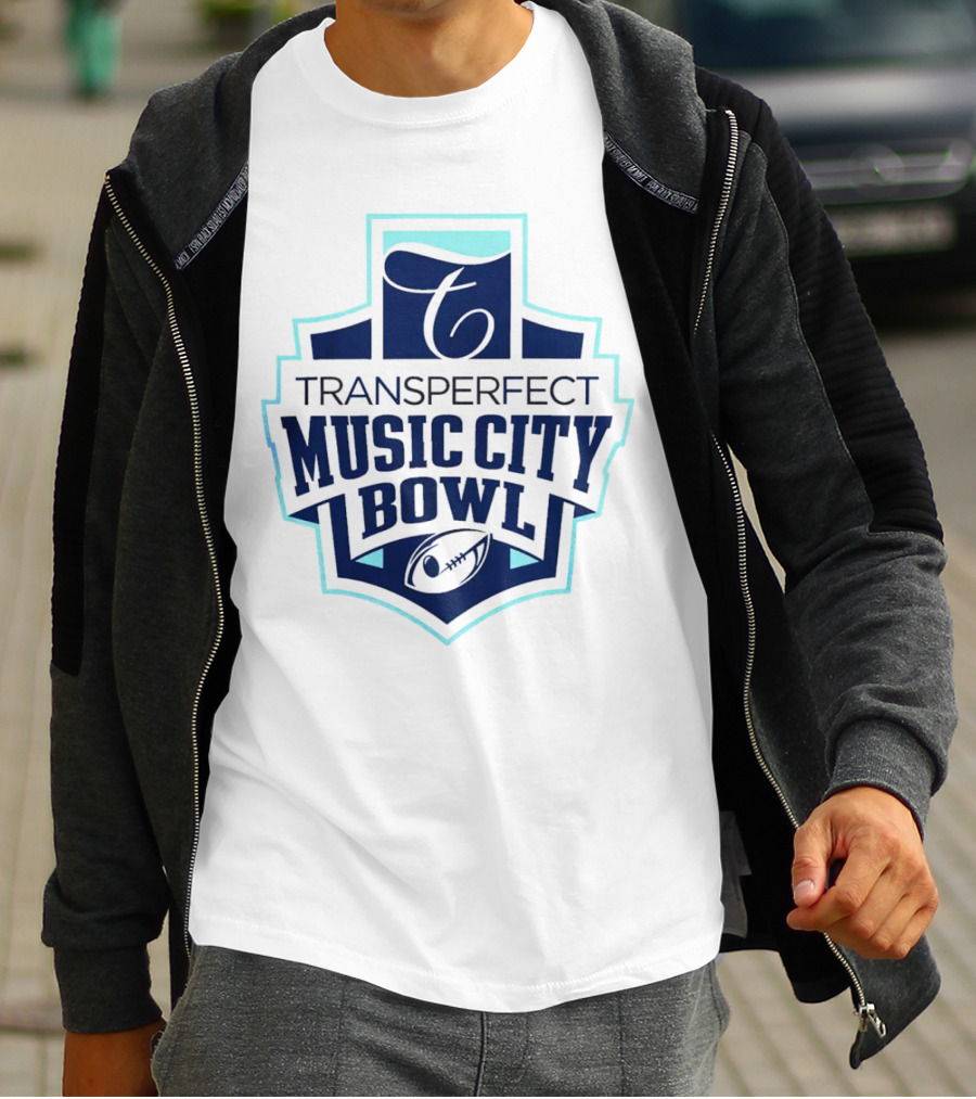 Transperfect Music City Bowl Football Emblem T-Shirt