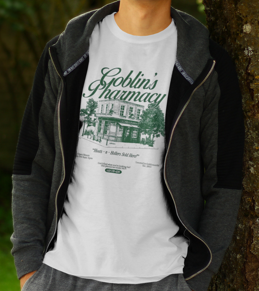 Goblin’s Pharmacy Hocus-n-Hollers Sold Here Since 1921 T-Shirt