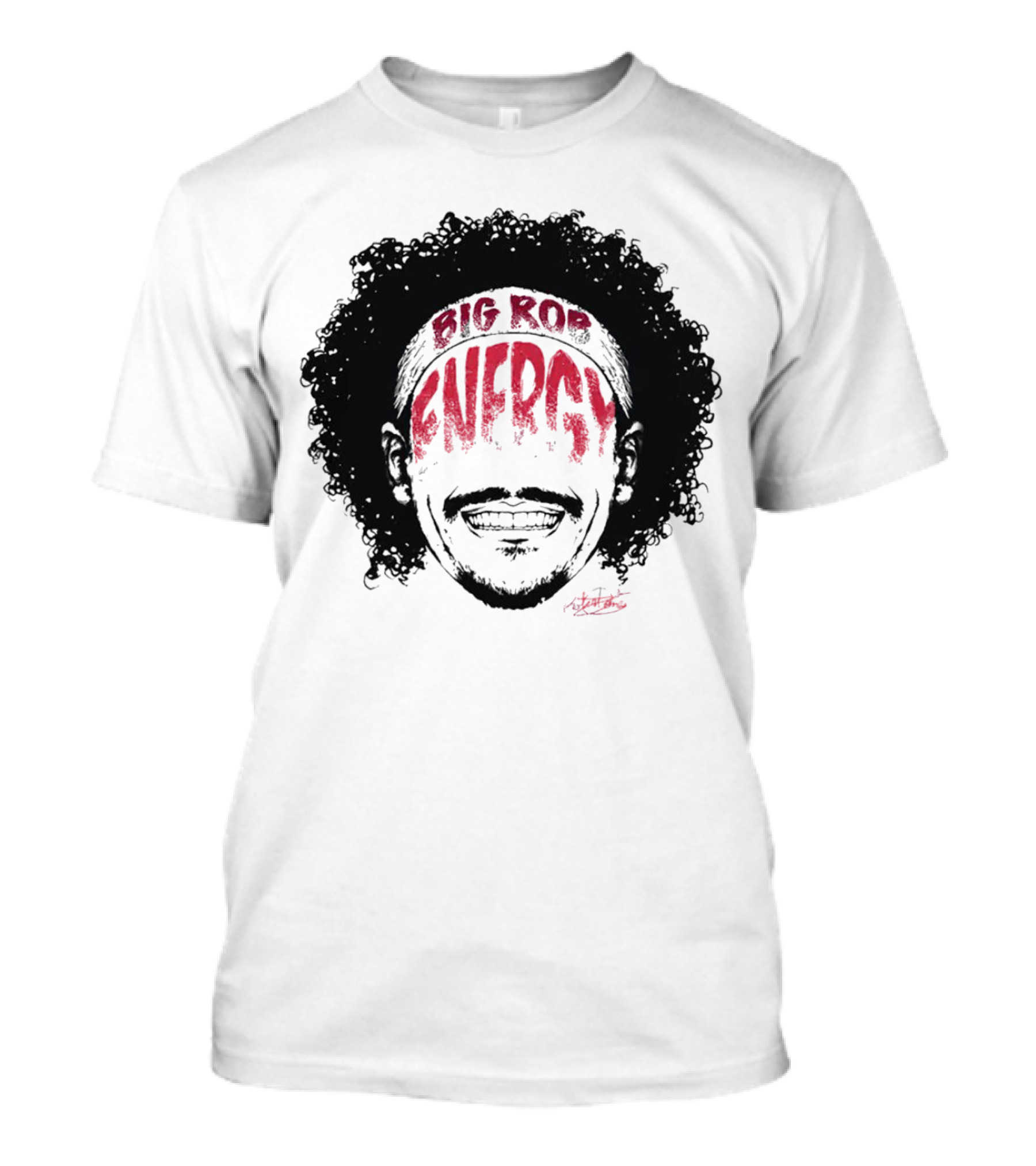 Big Rob Energy Robert Jones Signature Afro T-Shirt