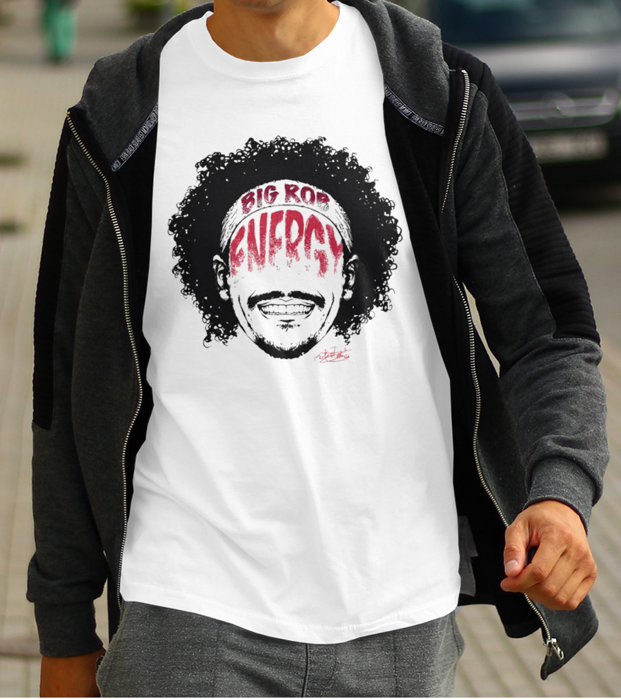 Big Rob Energy Robert Jones Signature Afro T-Shirt
