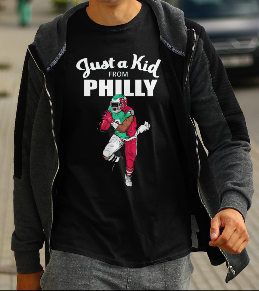 Just A Kid From Philly Swift Number 0 Football Player T-Shirt