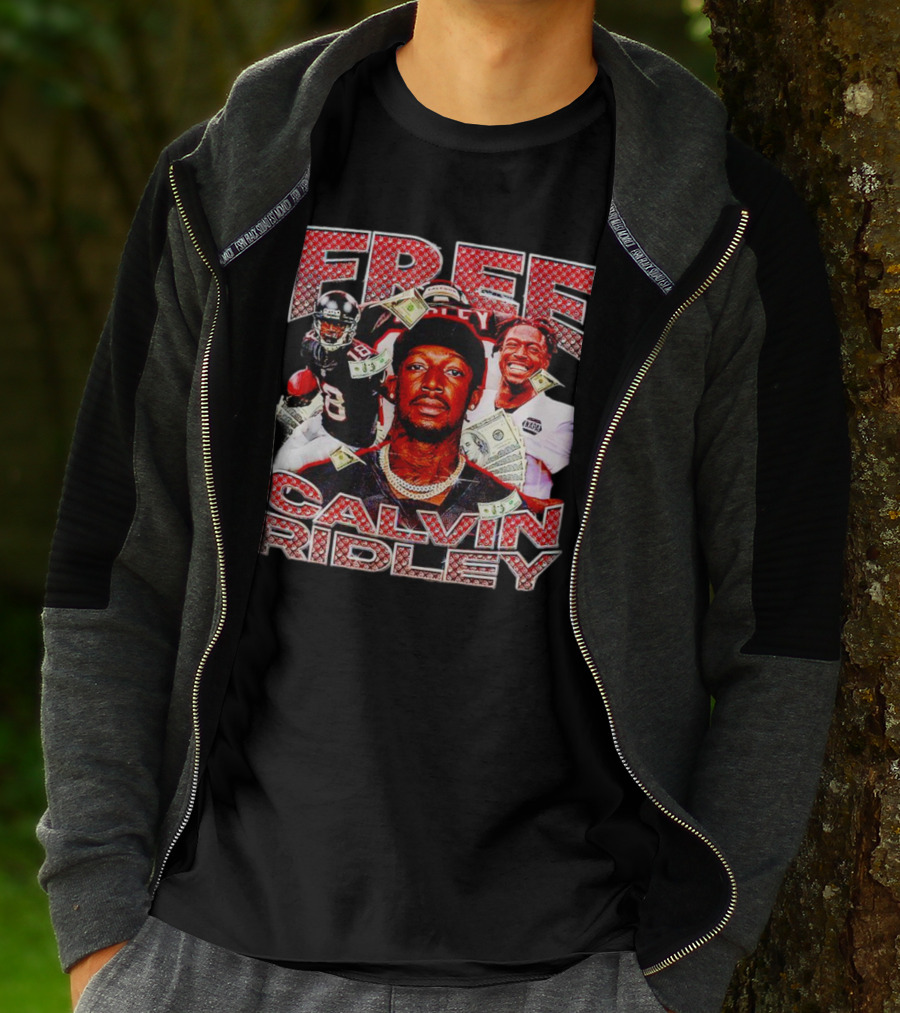 Free Calvin Ridley Atlanta Falcons 18 Vintage Football Player T-Shirt
