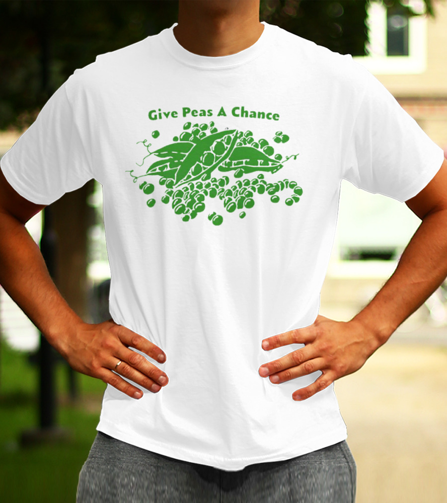 Give Peas A Chance Peapod Green Playful T-Shirt