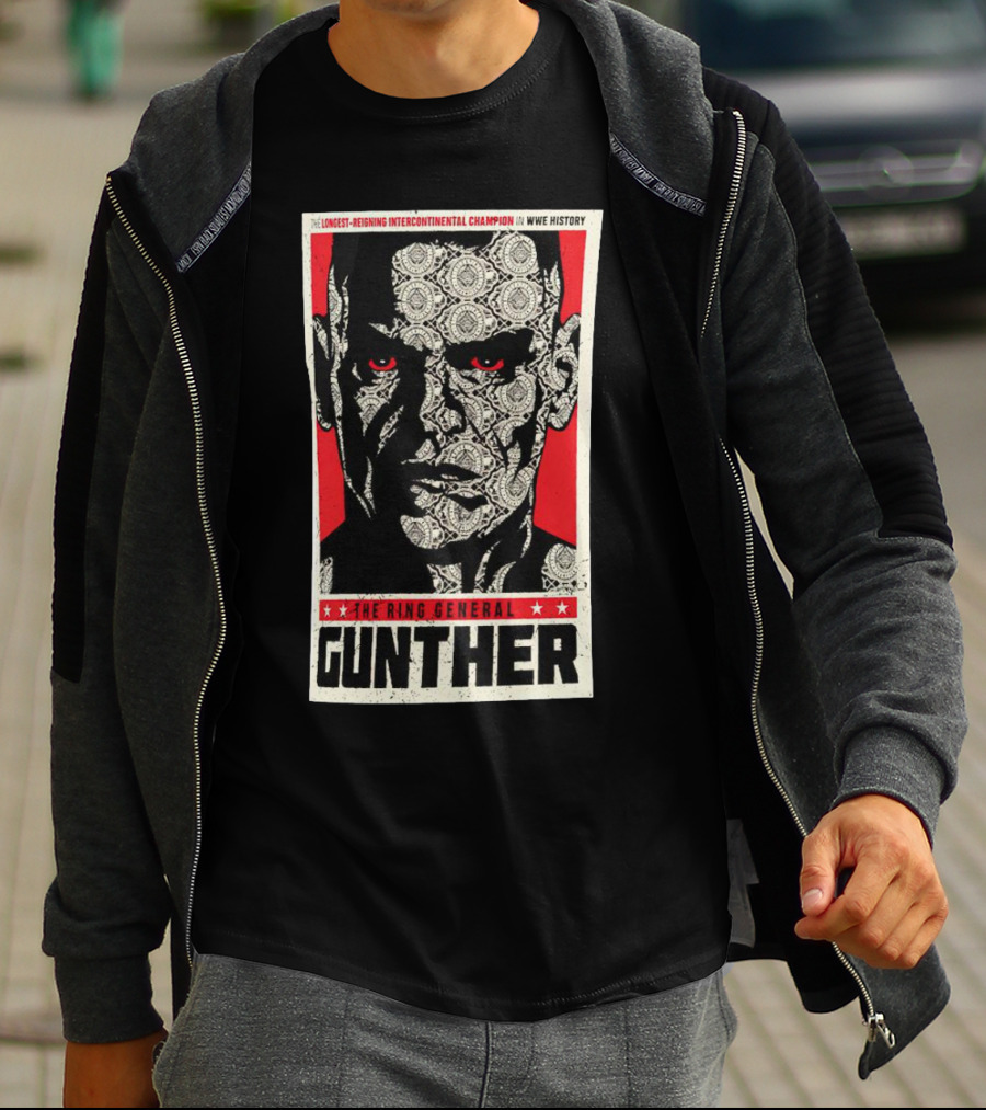 Gunther The Ring General Longest-Reigning Intercontinental Champion In WWE History T-Shirt