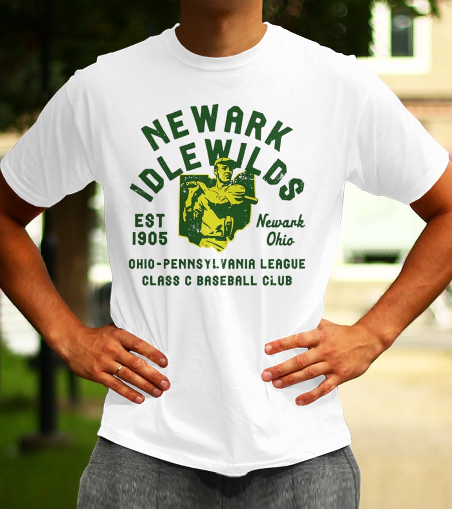 Newark Idlewilds Ohio Pennsylvania League Class C Baseball Club Est 1905 Vintage Newark Ohio T-Shirt