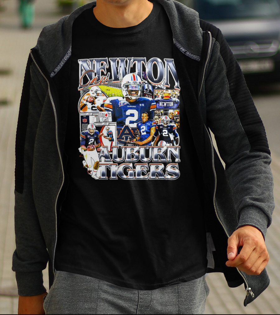 Cam Newton Auburn Tigers Football Collage T-Shirt
