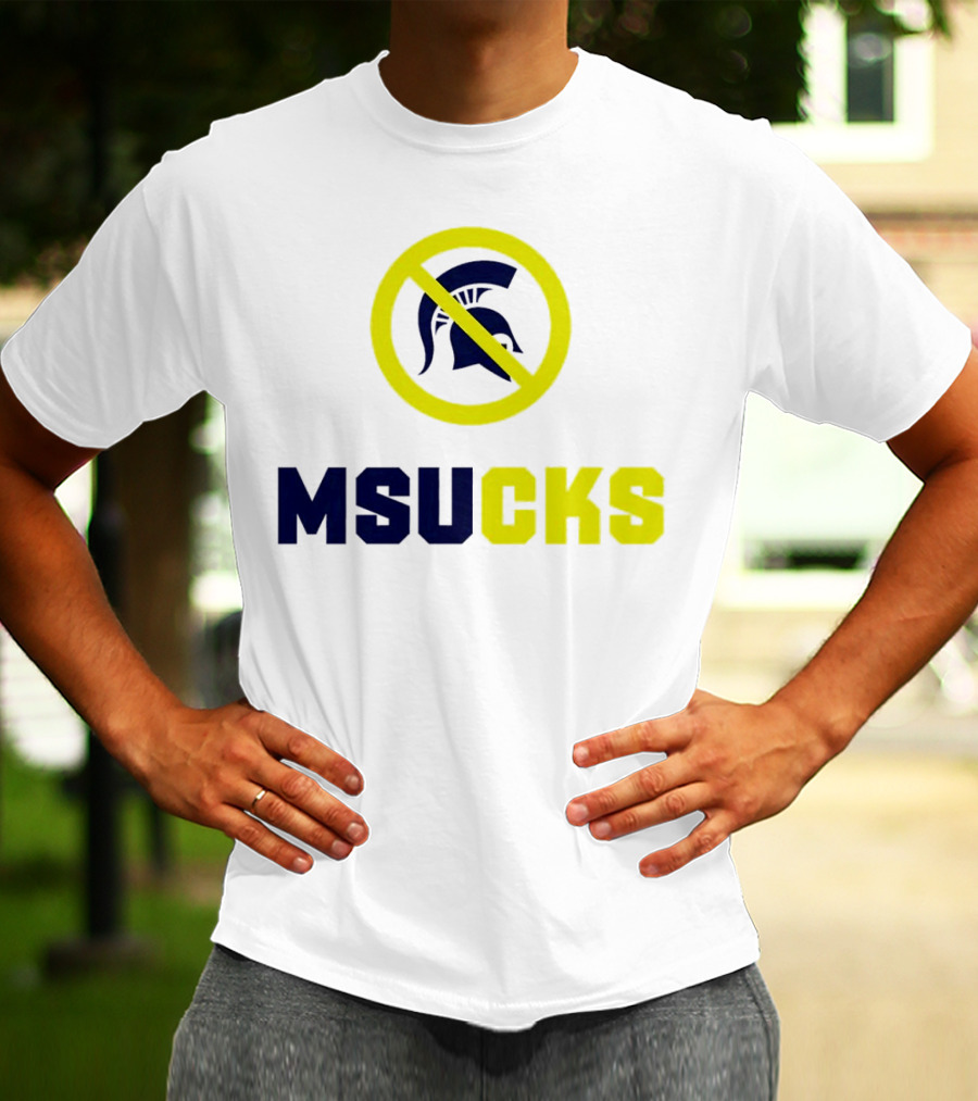MSU Spartans MSUCKS Rivalry Ban T-Shirt