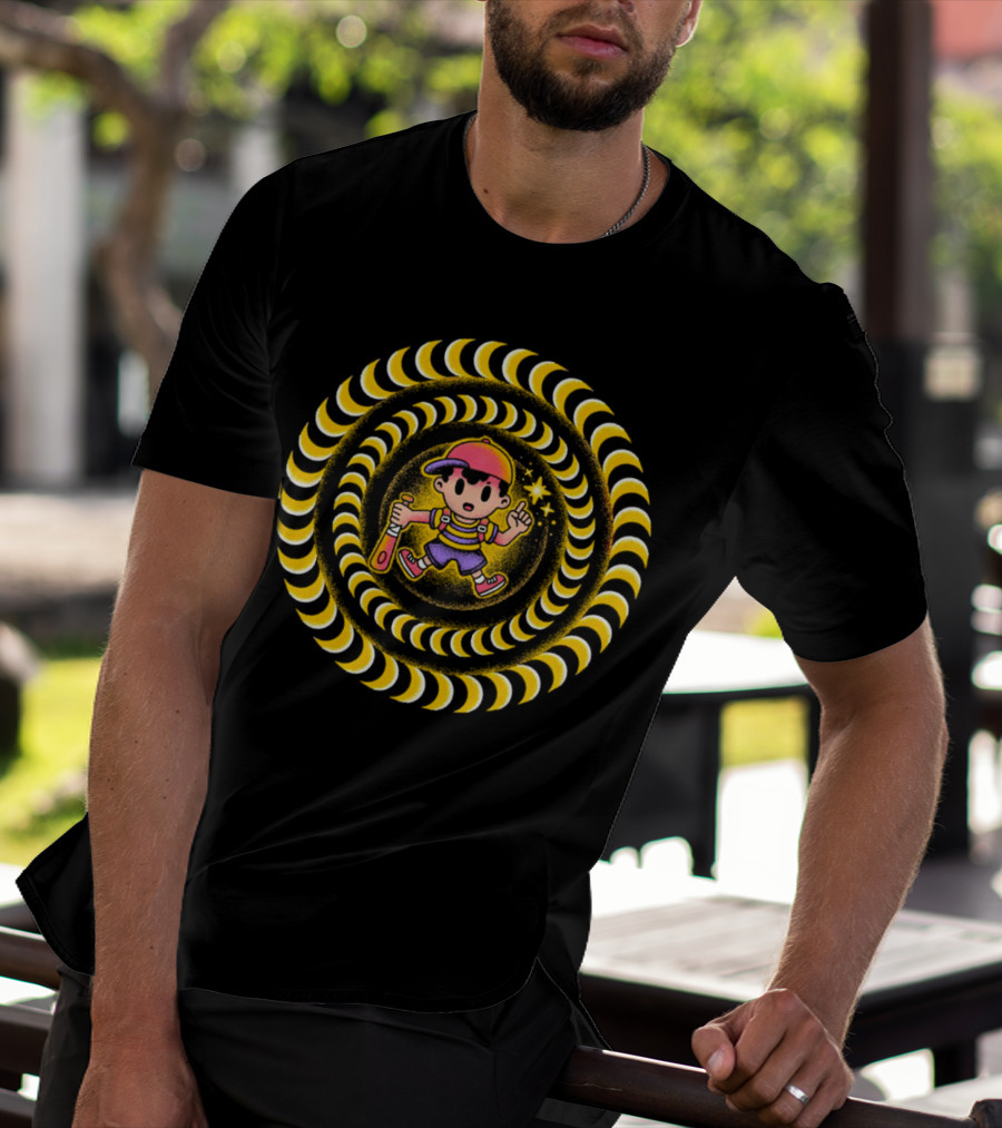 Earthbound PSI Attack Hypnotic Swirl T-Shirt