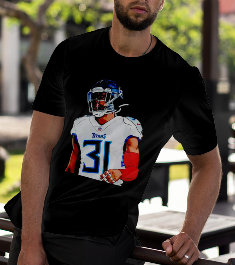 Kevin Byard Tennessee Titans 31 Cartoon NFL Player T-Shirt