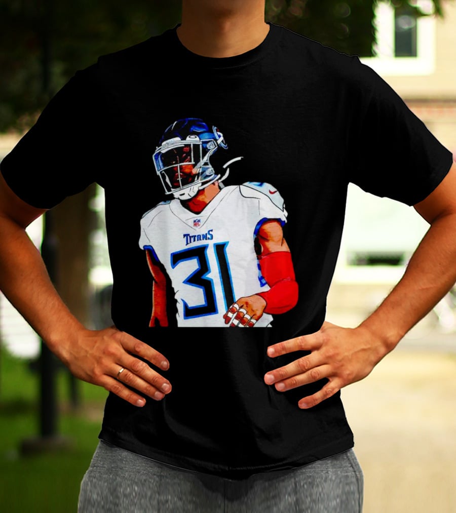 Kevin Byard Tennessee Titans 31 Cartoon NFL Player T-Shirt