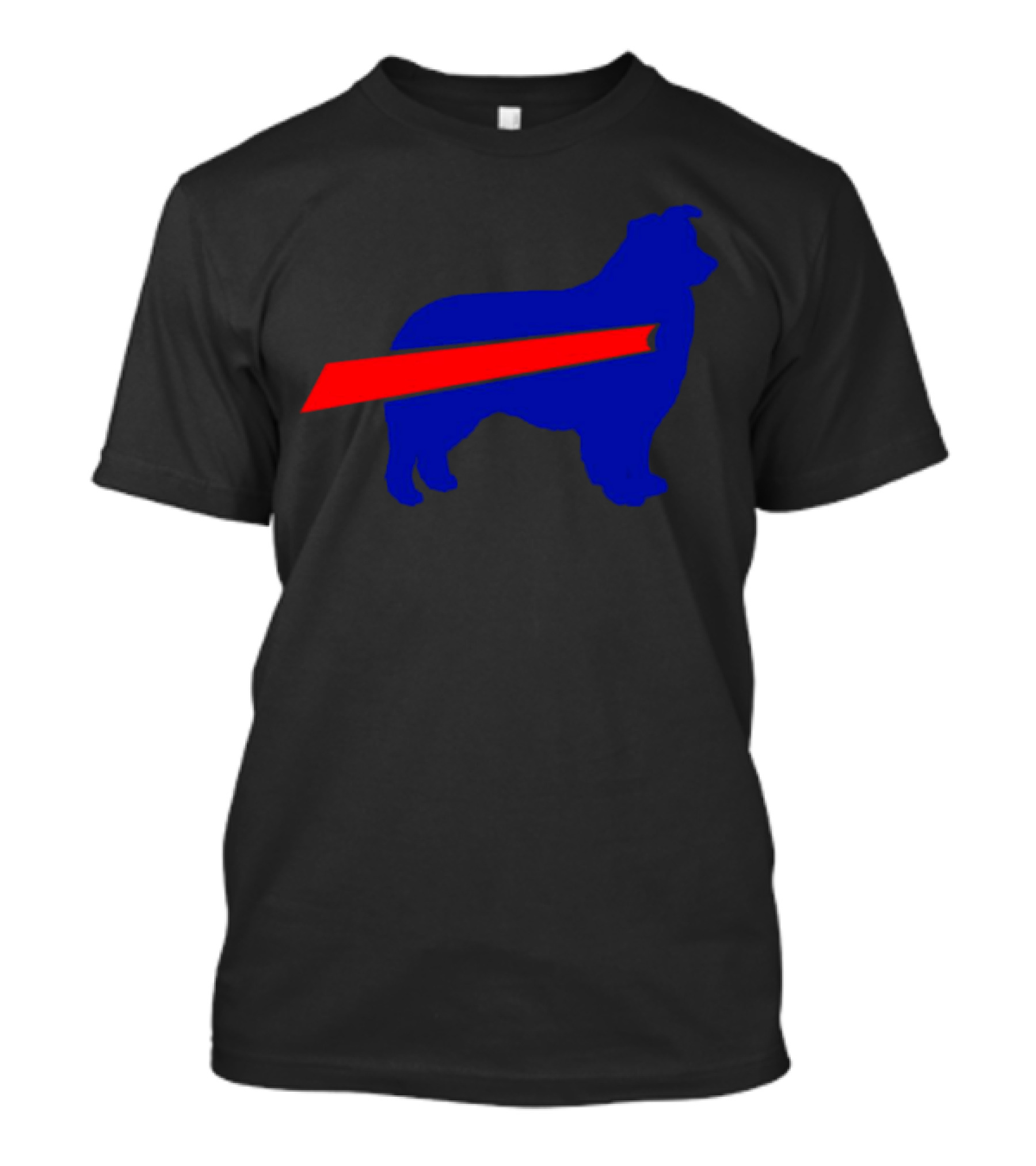 Buffalo Bills Aussie Mafia Silhouette With Iconic Red Stripe T-Shirt