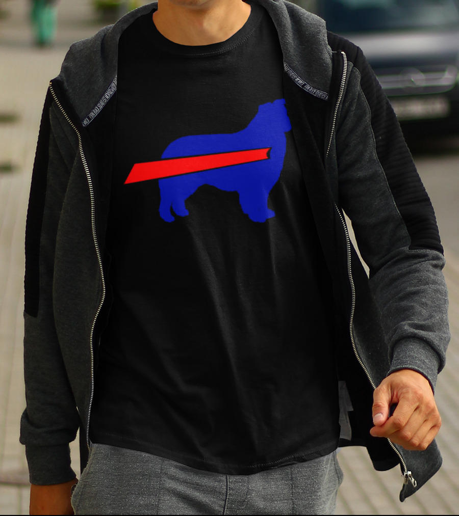 Buffalo Bills Aussie Mafia Silhouette With Iconic Red Stripe T-Shirt
