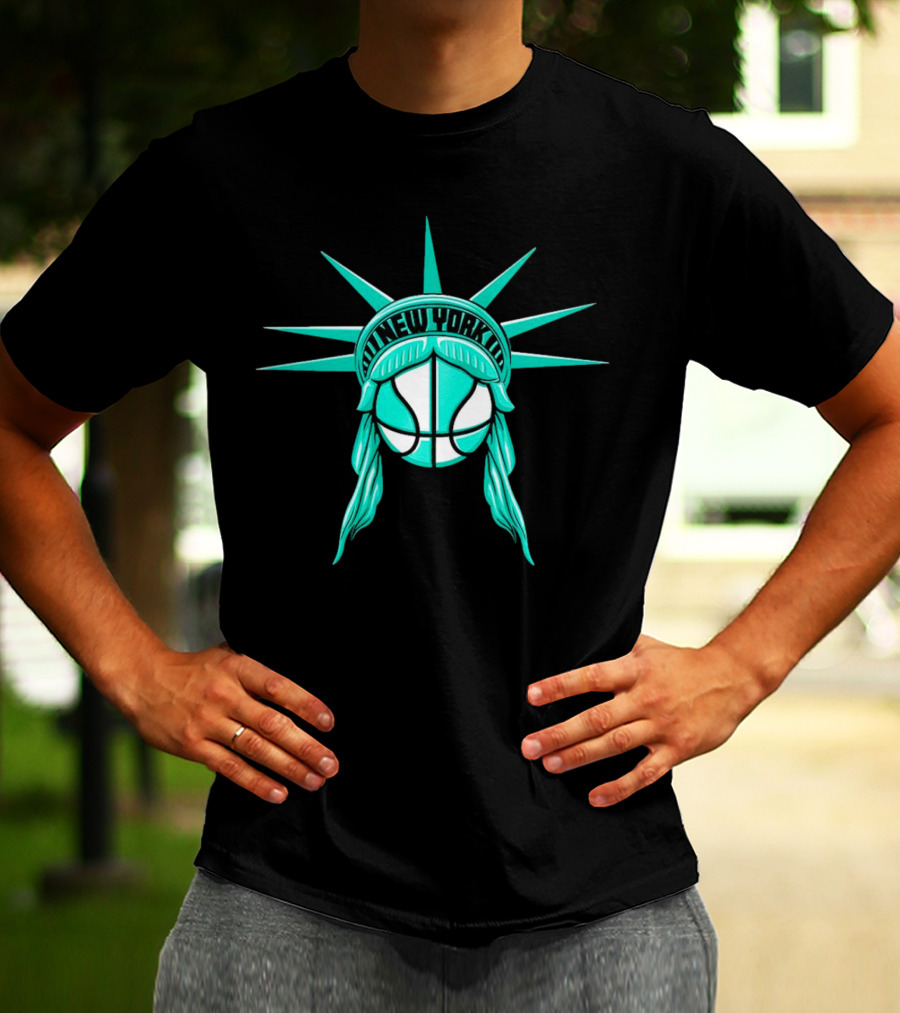 New York Liberty Basketball Lady Liberty T-Shirt