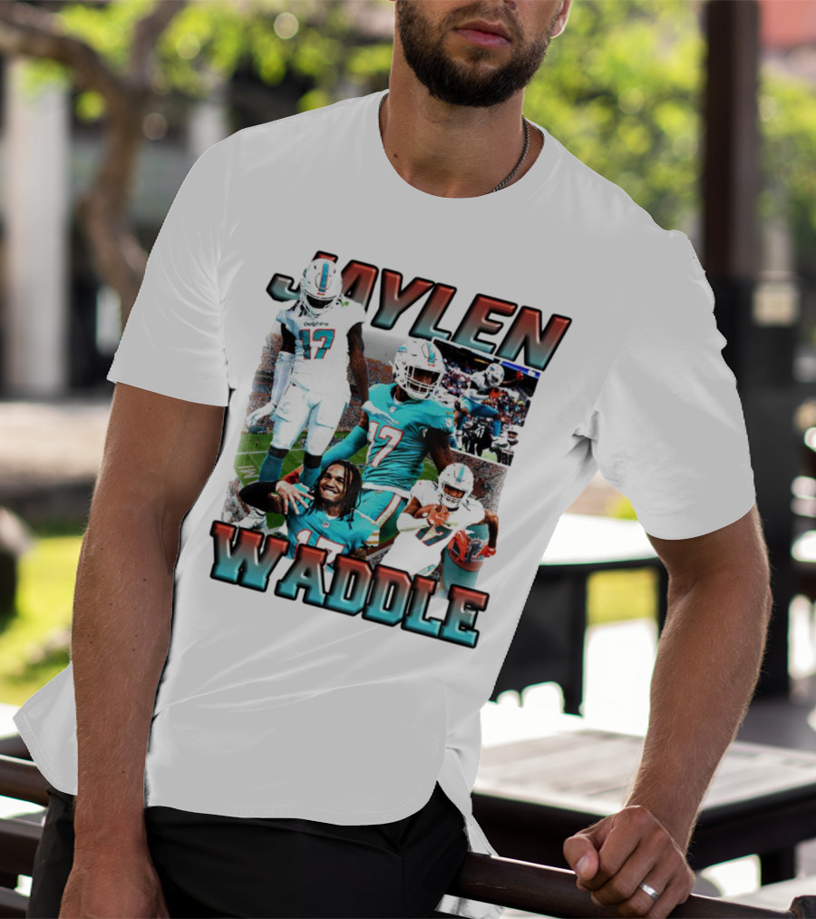 Jaylen Waddle Miami Dolphins Football Player Number 17 T-Shirt