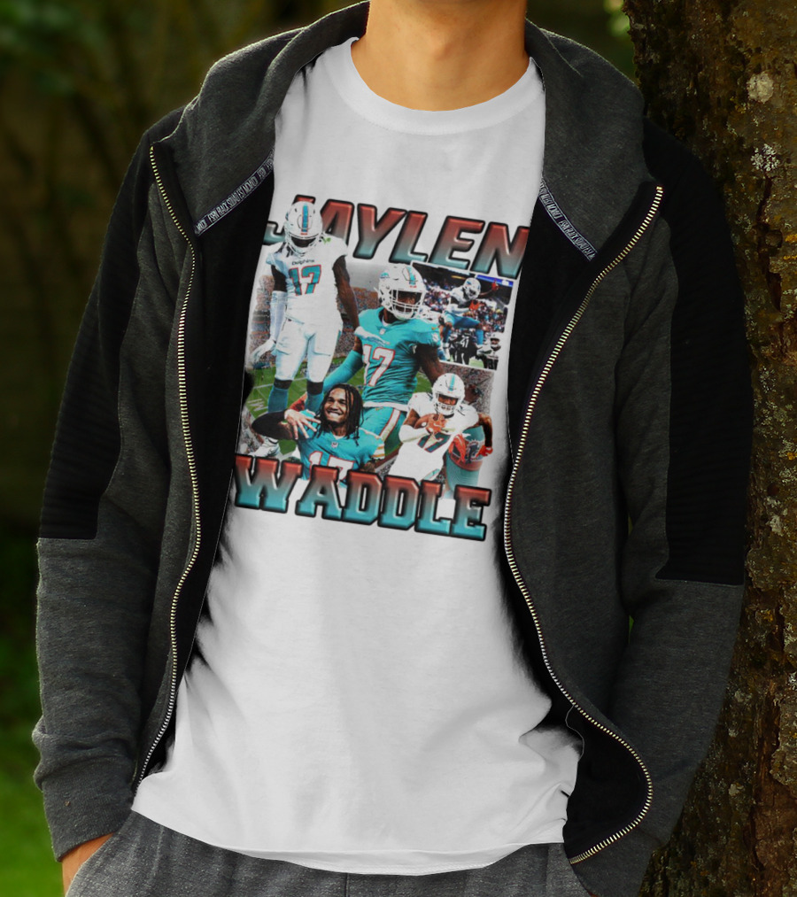 Jaylen Waddle Miami Dolphins Football Player Number 17 T-Shirt