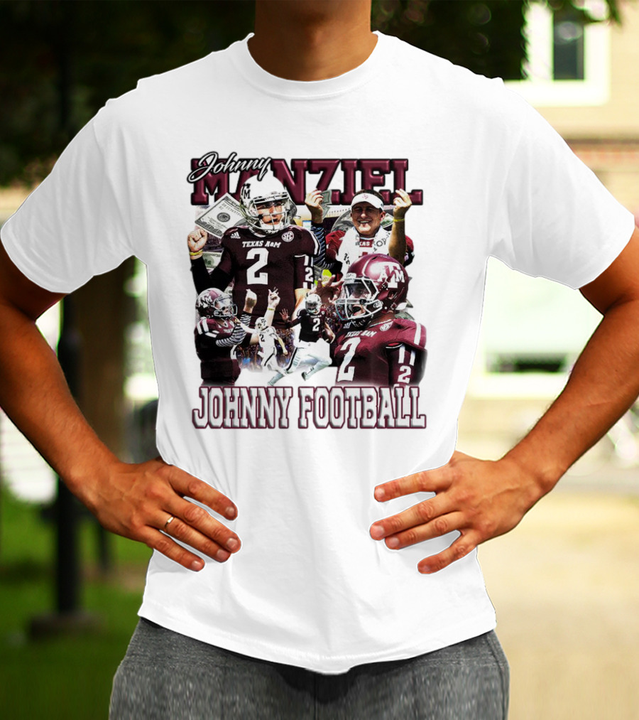 Johnny Manziel Texas A&M Aggies Johnny Football Number 2 College Football Legend T-Shirt