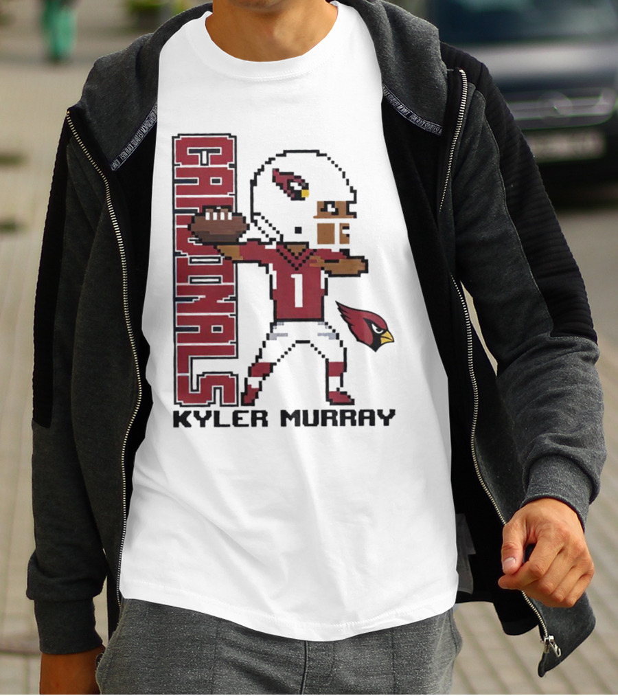 Cardinals Kyler Murray Arizona Football Pixel T-Shirt