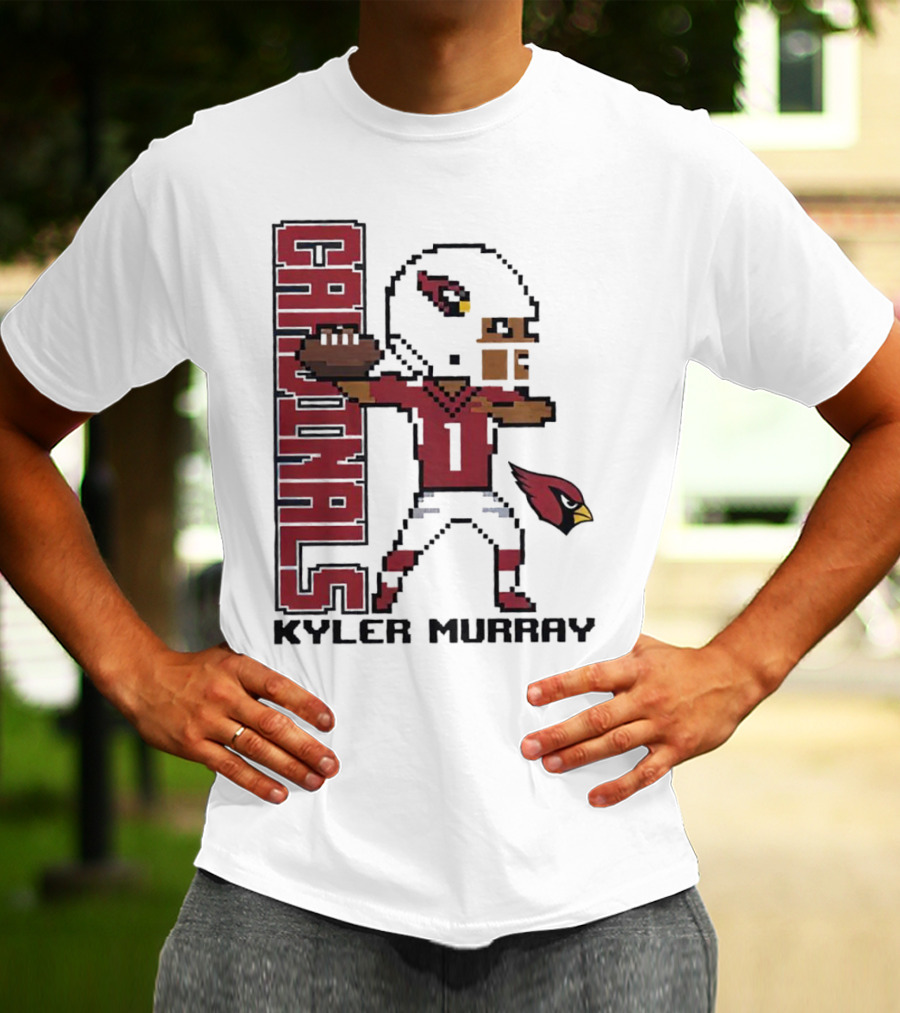 Cardinals Kyler Murray Arizona Football Pixel T-Shirt