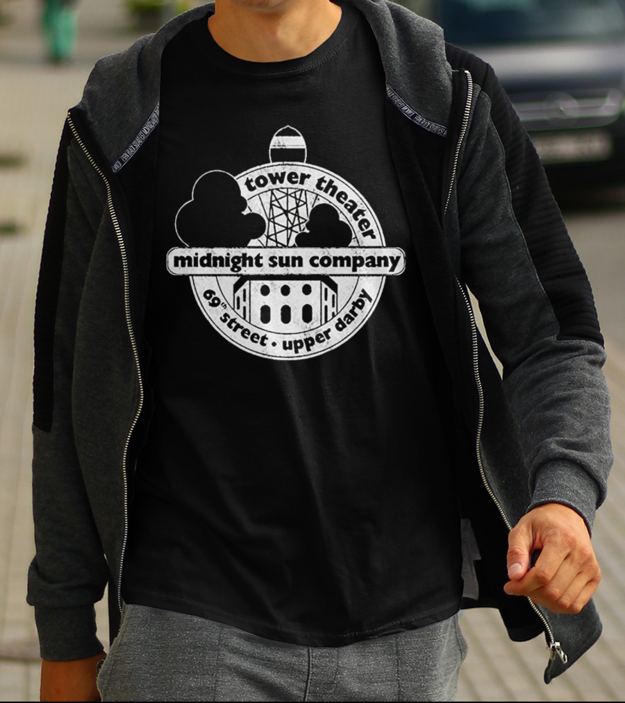 Rory Gallagher Midnight Sun Company Tower Theater 69th Street Upper Darby T-Shirt