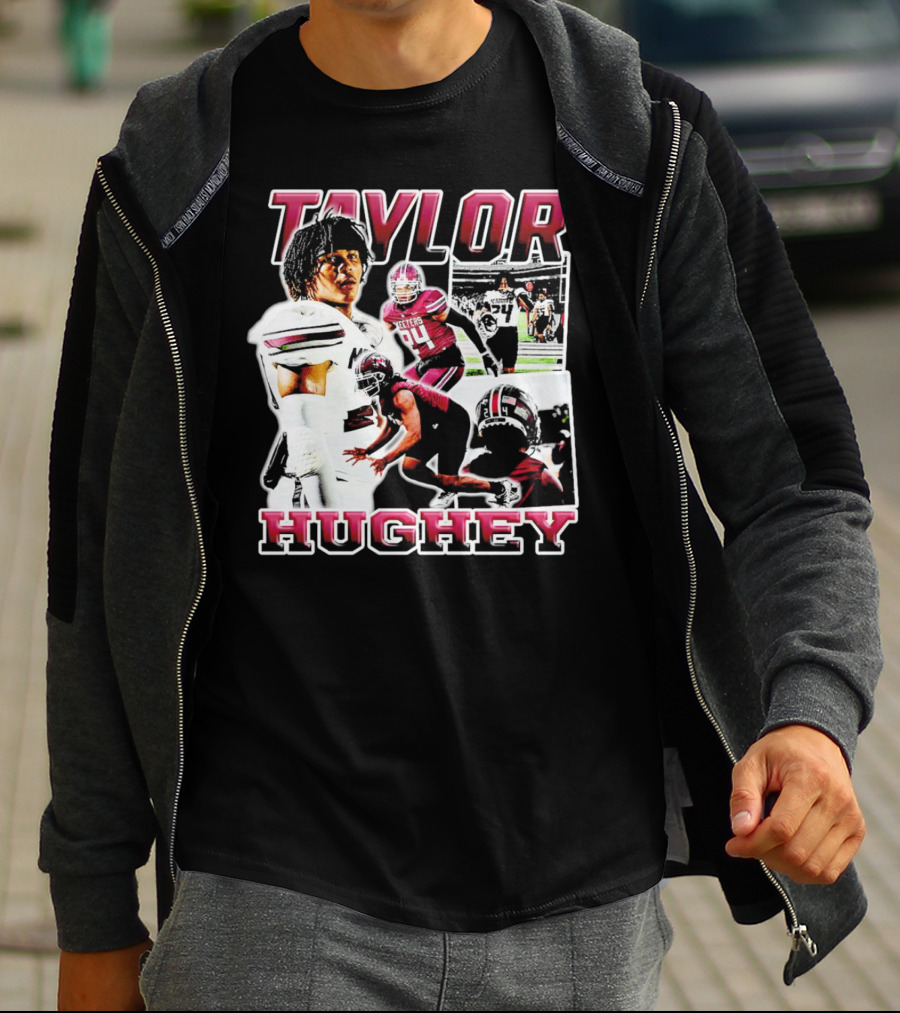 Taylor Hughey Mesquite High School Boys Varsity Football Action Collage T-Shirt