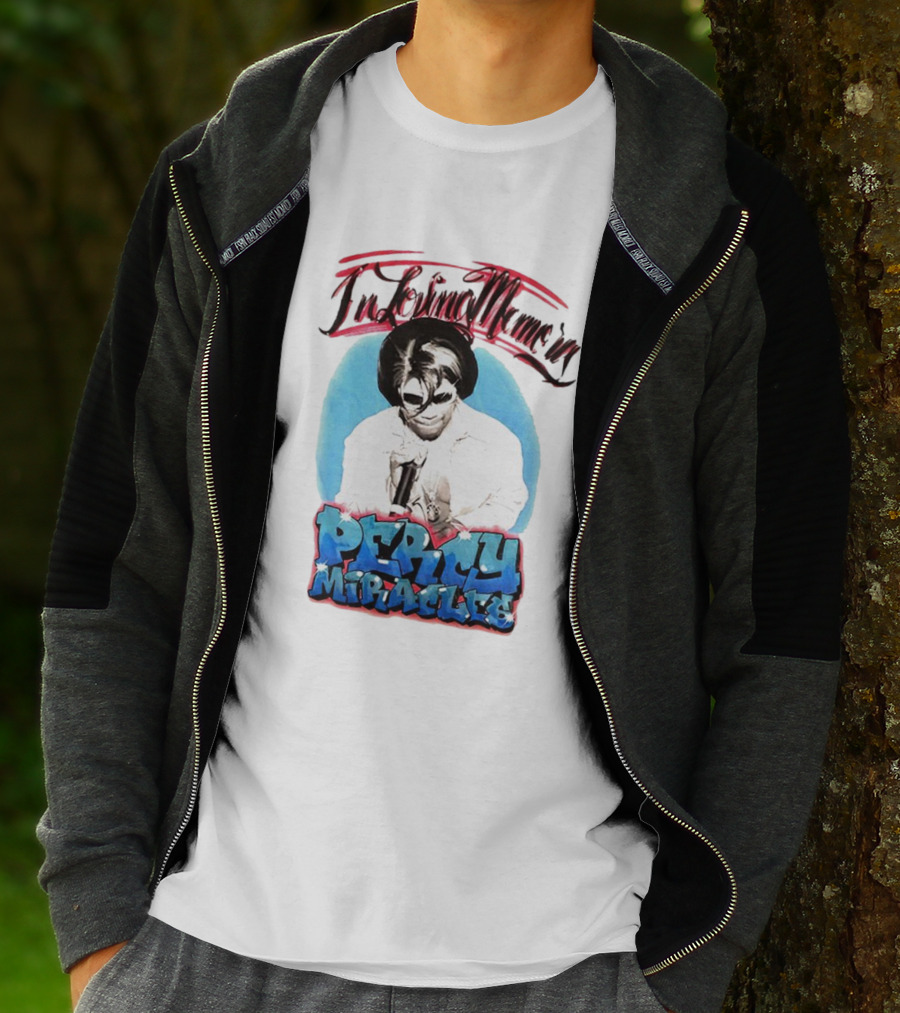 In Loving Memory Percy Miracles Blue And Pink Retro T-Shirt