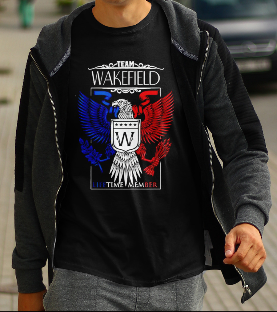 Team Wakefield Lifetime Member Eagle Crest T-Shirt