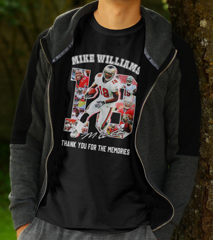 Mike Williams 19 Thank You For The Memories Tampa Bay Buccaneers Signature T-Shirt